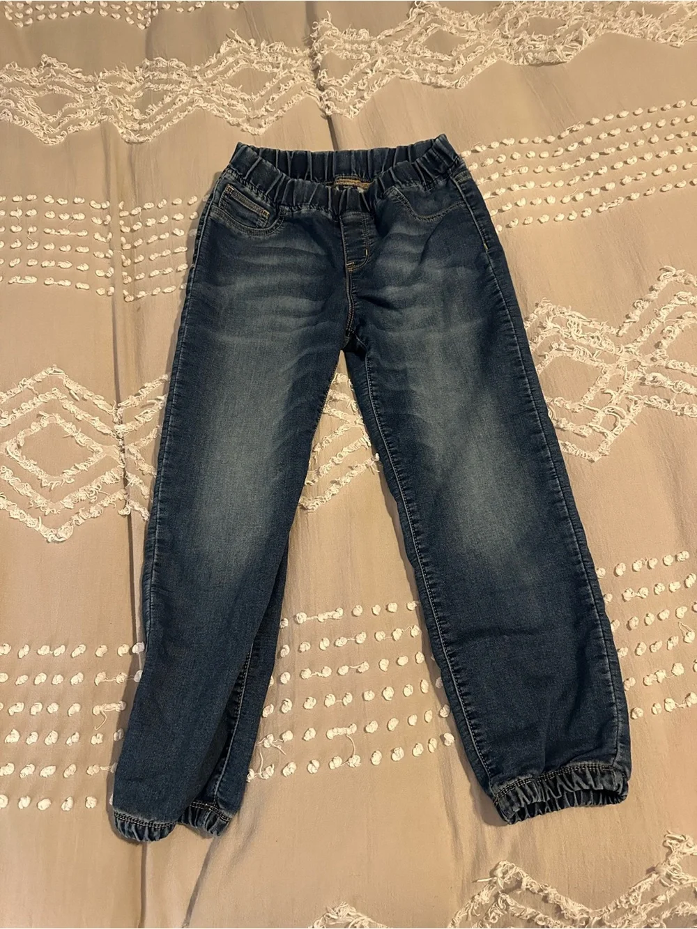 GapKids Jeans XL Regular Girls Boys Denim Blue Elastic Waist Size 14/16